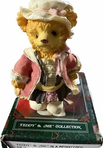 Teddy & Me Colección Oso Estatuilla Niña Vestido Sombrero 3.5" Decoración (abierto) - Imagen 1 de 5
