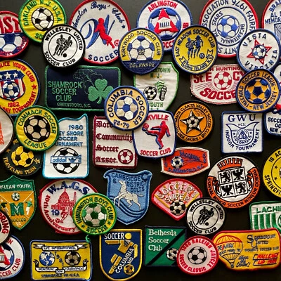 50 parches de clubes de fútbol de la década de 1980 • De VA DE NJ NC DC MD MA PA CA • ¡Todos sin usar! Foto 1 de 3