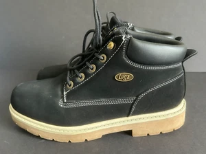 Stivali Lugz donna 9,5 WDRLXD neri con lacci medi ecopelle moda memory foam - Foto 1 di 7