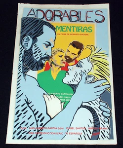 1992 Original Cuban Movie Poster.Plakat.Affiche.affisch"Lovely Lies"Love art - Picture 1 of 5