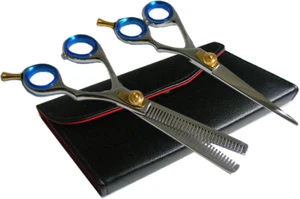 Pair of Hair Cutting and thinning Scissor Shears Barber Hairdressing 43JTH2BPAIR - Picture 1 of 1