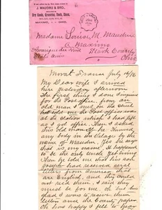 Antique Tintype Jos.Waudru  and Five Letter J Waudru Family 1886,1919 Maximo OH - Picture 1 of 24