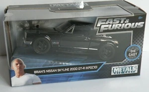 JADA METALS BRIAN'S NISSAN SKYLINE 2000 GT-R (KPGC10) NEGRO RÁPIDO Y FURIOSO 1:32 - Imagen 1 de 11