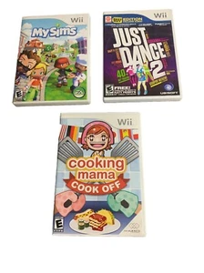 Wii Spielpaket Wii My Sims, Just Dance 2 & Kochen Mama Kochen getestet funktioniert - Bild 1 von 9