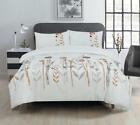 200 TC Luxury Poly Cotton Percale Embroidery 4 PC Complete  Bedding Set