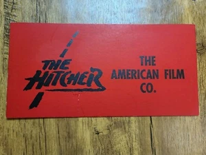 THE HITCHER / 1986 film crew Production Parking Pass, Vehicle Window Placard - Picture 1 of 4