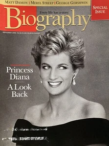 PRINCESS DIANA September 1998 BIOGRAPHY Magazine MERYL STREEP / MATT DAMON - Picture 1 of 1