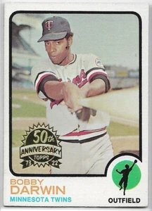 2022 Topps Heritage Bobby Darwin #228 1973 Topps Original Buyback Stamped Twins - Picture 1 of 2