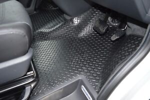 VW Transporter T5  & T6 HEAVY DUTY Rubber floor mats - Full Front Well Coverage