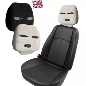 Halloween Spoof Face Car Seat Head Rest Cover Person Universal for Most Cars UK - Picture 1 of 19