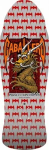 Powell Peralta Steve Caballero DRAGON AND BATS Skateboard Deck SILVER - Picture 1 of 1