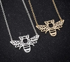 Bumble Bee Origami Geometric 18K Gold and Silver Plated Options Available - Picture 1 of 1