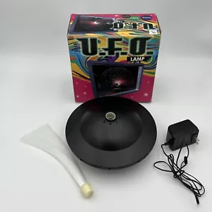 Vintage The UFO Lamp Fiber Optic Lamp Color Changing Rotating Light Works Great! - Picture 1 of 7