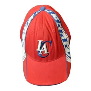  Vintage NBA Basketball Clippers Cap rot und Logo Größenänderung Riemen Einheitsgröße - Bild 1 von 7
