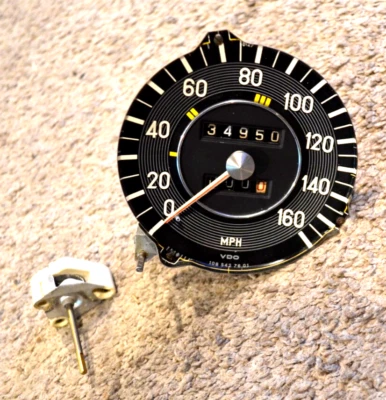MERCEDES BENZ W108 Speedometer Gauge MPH CLUSTER 108 542 76 01 FROM A 280 SE OEM Foto 1 de 4