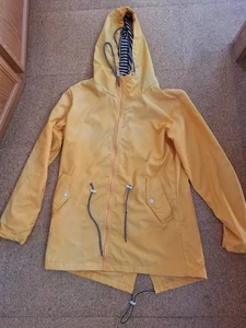 Leichte Regenjacke Damen Gr. 38 Jacke Übergangsjacke Parka Regenmantel Gelb - Bild 1 von 2
