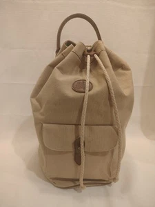 Vintage 1990 Ralph Lauren Safari Traveler Khaki Canvas Leather Duffle Bag Rare! - Picture 1 of 13