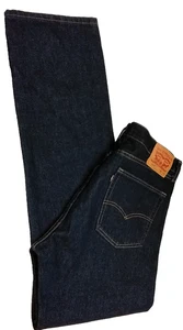 Men's 36X34 LEVI STRAUSS 505 Blue Jeans, Regular Fit, Straight Leg Pants - Picture 1 of 15