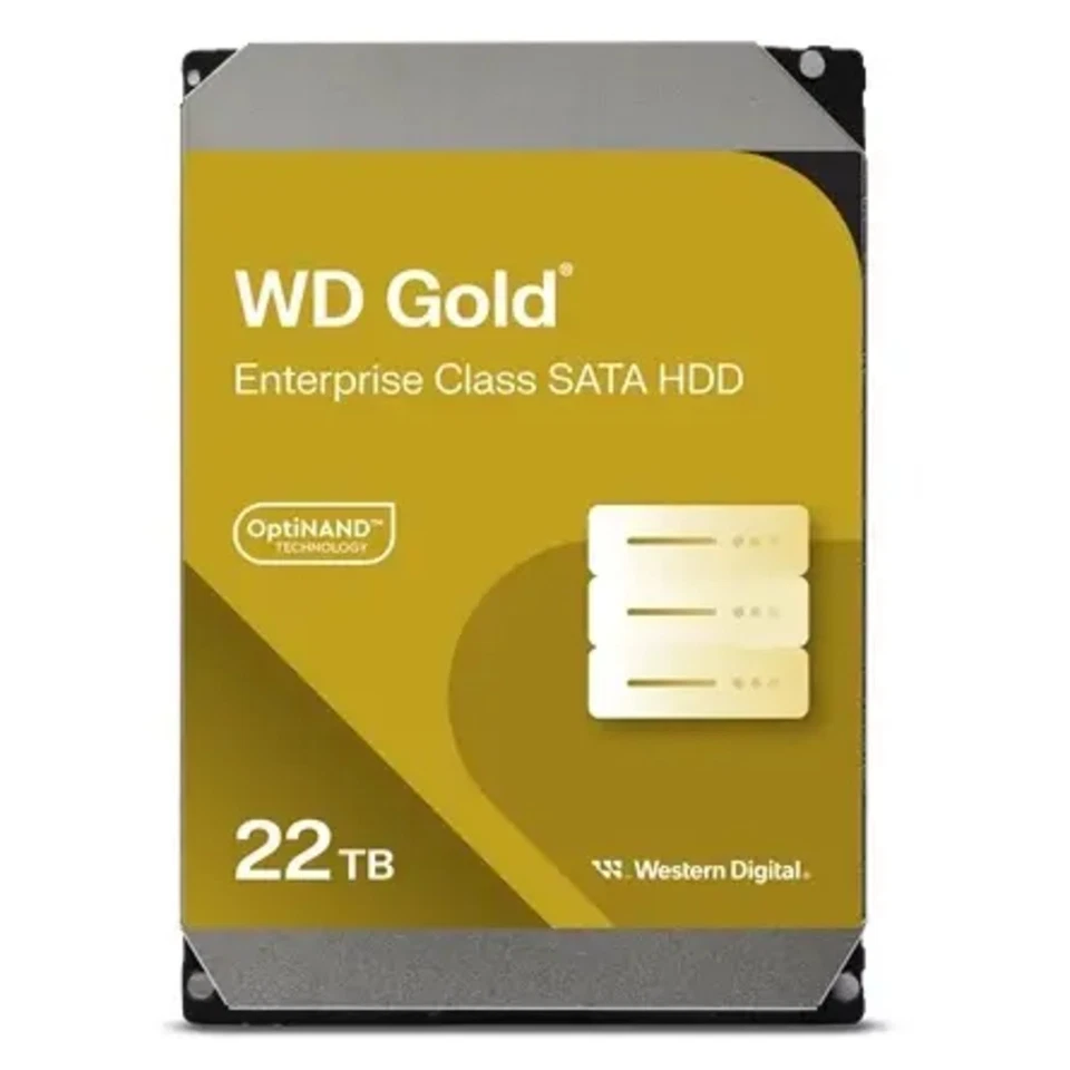 WD Gold 22TB WD221KRYZ 01BBAB0 7.2K RPM SATA 6Gb/s 512e 3.5" Enterprise HDD - Image 1 of 1