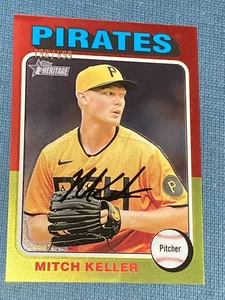 E513 /699 2024 Topps Heritage High Number Mitch Keller Chrome Pittsburgh 27 - Picture 1 of 2