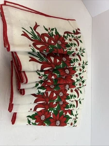 Weihnachtsstern Weihnachten Stoffservietten 17x17 8er Set Made In Brazil - Bild 1 von 23