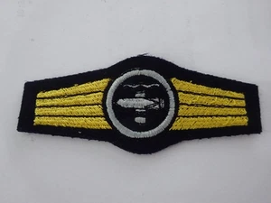 A63-06) Marina Bundeswehr submarino armas pers. Tela insignia actividad plata - Imagen 1 de 2