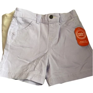 New Wonder Nation Girls Lilac Hammer Loop Shorts Size Medium 7-8 ,26” Waist - Picture 1 of 9