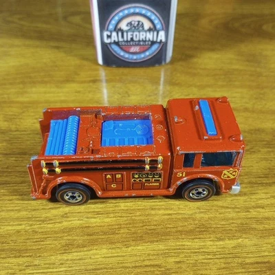 风火轮 Flying Colors Redline 消防员 消防车 红色 香港 1977 — 第 1/4 张图片