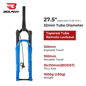 Air Fork 27.5/29Inch 15x110 Thru Axle Bike Fork Damping Rebound Adjustable - Picture 1 of 27
