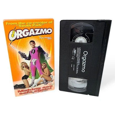 Orgazmo (VHS, 1999 Unrated Version) Trey Parker Matt Stone Rogue Pictures Film - Image 1 of 4