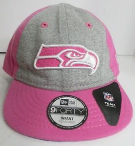 Seahawks Seattle Infant Girl Hat Ball  Pink NFL New Era Cap