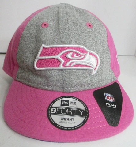Seahawks Seattle Infant Girl Hat Ball  Pink NFL New Era Cap Cover