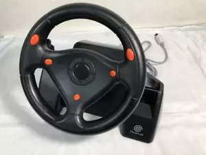 SEGA Dreamcast Racing Controller HKT-7400 steering wheel japan Used Good - Picture 1 of 7