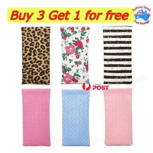 Mouth Snapped Sunglasses Eyeglass Glasses Case Soft Pouch Bag Pocket - Picture 1 of 29