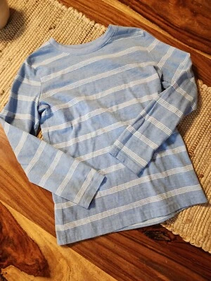 CAMISETA ESENCIAL A RAYAS AZUL CLARO/BLANCO JUMPING FRIJOLES NIÑOS TALLA 8 Foto 1 de 4