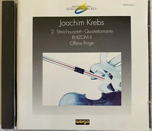 JOACHIM KREBS - String Quartets (Edition Zeitgenossische Musik) CD AS NEW Wergo - Picture 1 of 2