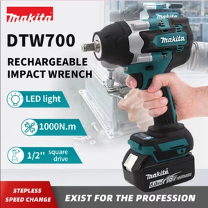 Makita DTW700 18V Li-ion Cordless Brushless 1/2" Mid Torque Impact Wrench-AU - Picture 1 of 18