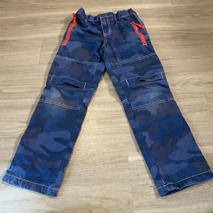 Mini Boden Kids Blue Camouflage Cotton Dark wash Denim Straight Jeans Size 9Y - Picture 1 of 7