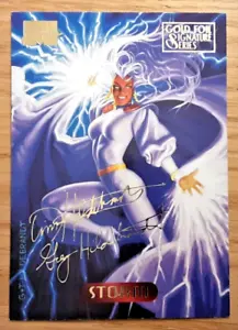 Marvel Masterpieces 1994 Parallel Gold Signature CARD 118 STORM - Picture 1 of 2