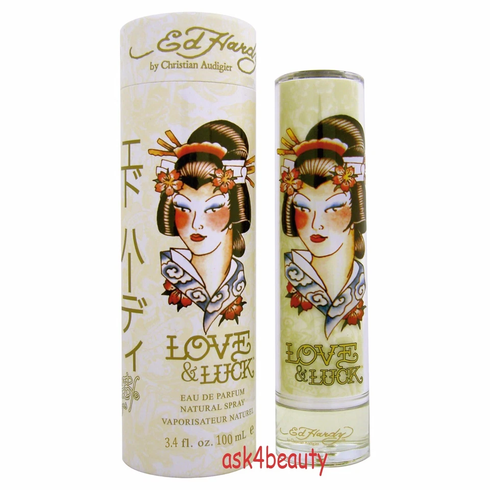Christian Audigier Ed Hardy Love & Luck 3.4 盎司/100 毫升女士淡香水喷雾笔尖 — 第 1/1 张图片