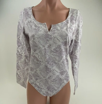 Body Victoria's Secret ROSA Algodón Manga Larga Top Lavanda M Nuevo con Etiquetas Foto 1 de 4