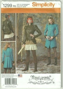 Chaqueta de Pilotos Steampunk Talla Grande 14-22 Disfraz Costura Patrón Arki Parroquia - Imagen 1 de 1