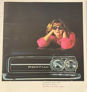 Brochure vendita tempesta pontiac originale 1964 "wide-track" - Foto 1 di 1