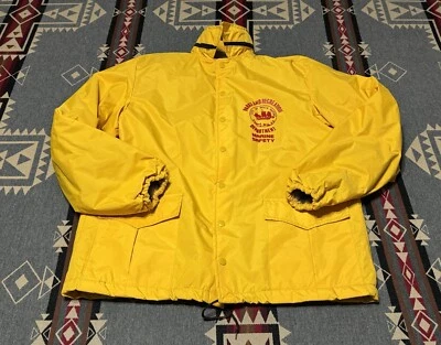 Howe Athletic Boca Marine Safety Jacket Sz L Lined Vtg Boca Raton HR - Image 1 of 4