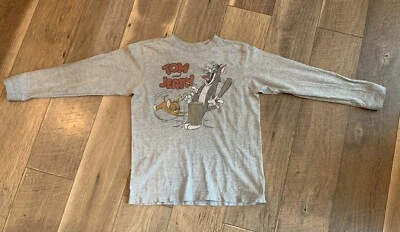 Old Navy Collectabilitees Boy's Long Sleeve "Tom & Jerry" Pullover T-Shirt Sz: M - Image 1 of 4