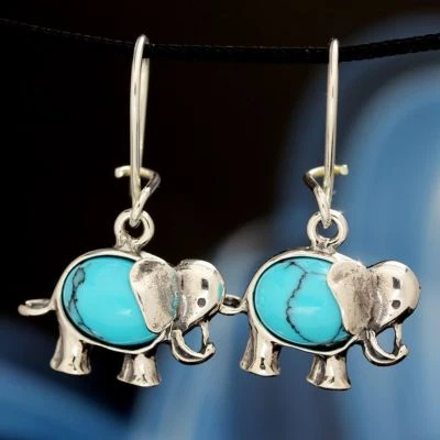 Türkis Silber 925 Ohrringe Damen Schmuck Sterlingsilber H235 - Bild 1 von 2