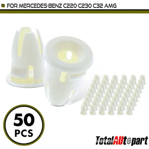 50Pcs Molding Clip Insert Grommet for Mercedes-Benz C220 C230 C32 AMG 9mm Nylon - Picture 1 of 8