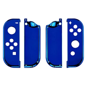 Glossy Shine Blue Chrome Front + Back Shells for Nintendo Switch Joycon & OLED - Picture 1 of 6