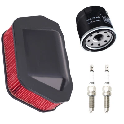 Oil Air Filter Spark Plug Tune Up Kit For Yamaha XVS1300A V-Star Tourer 10-16 - Image 1 of 4