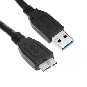 USB 3.0 Kabel A-Stecker auf Micro B-Stecker 1m Datenkabel externe Festplatte - Bild 1 von 5